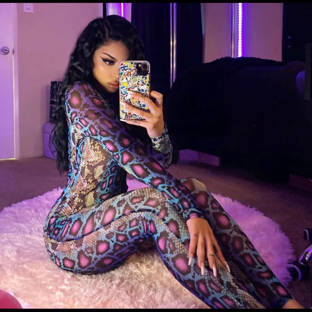 Snakeskin jumpsuit